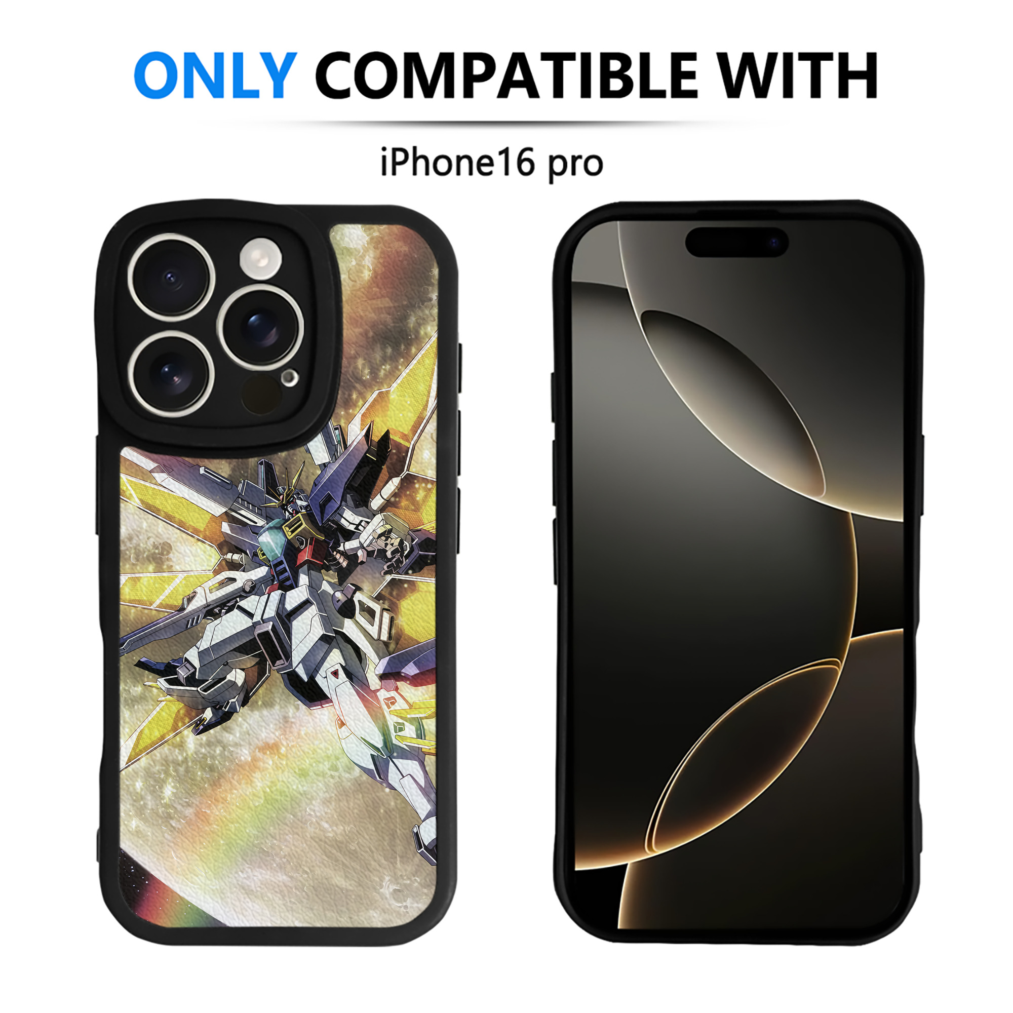 （画像用） 機動戦士ガンダム Mobile Suit Gundam 【iPhone 16シリーズ対応】シリコンスマホケース（レザー調） 材質：シリコン